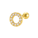 Gold CZ Cartilage Stud Set