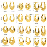 Thick Textured Geometric Circle Hoops