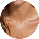 Initial Letter Pendant Necklace