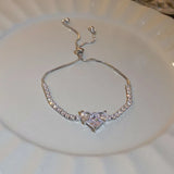 Crystal Wave Bangle Bracelet