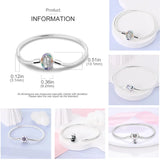 Sterling Silver Zirconia Charm Bracelet