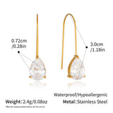 Multi Colour Teardrop & Pearl Drop Earrings