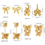 Gold Butterfly Waterproof Earrings
