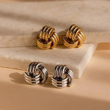Twisted Knot Stud Earrings