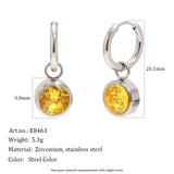 Two-Tone Classic Hoop Earrings