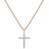 Gold Cross Pendant Necklace