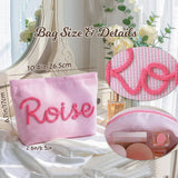 Personalized Seersucker Makeup & Travel Pouch