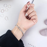 Sterling Silver Zircon Tennis Bracelet