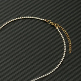 Pavé Initial Tennis Necklace