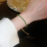 Crystal Wave Bangle Bracelet