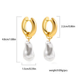 Natural Freshwater Pearl Drop Earrings