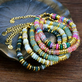 Mixed Gemstone Handmade Chain Bracelet