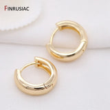 Gold-Plated Round Hoop Earrings