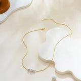 Triple Pearl Pendant Necklace