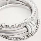 Multi-Layer Stackable Cubic Zirconia Ring