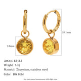 Two-Tone Classic Hoop Earrings