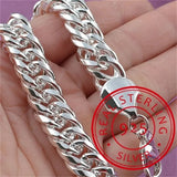 Sterling Silver Solid Chain Bracelet