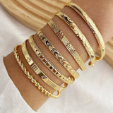 Gold Bangle Set (7-Piece)