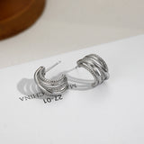 Twisted Braid Hoop Earrings