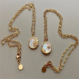 Sun & Moon Coin Pendant Necklace