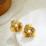 Twisted Knot Stud Earrings