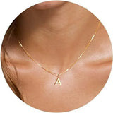 Initial Letter Pendant Necklace