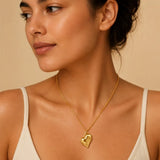 Glossy Heart Pendant Necklace
