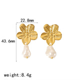 Gold Butterfly Waterproof Earrings