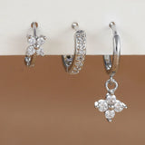 Gemma Floral Crystal Earring Set