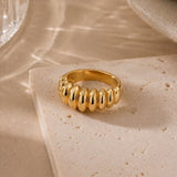 Minimalist Punk Stripe Ring