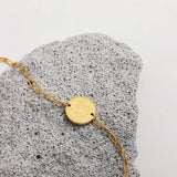 Zodiac Coin Charm Chain Bracelet