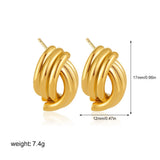 Twisted Knot Stud Earrings