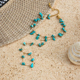 Turquoise Double-Layer Link Bracelet