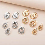 Interlock Knot Stud Earrings