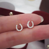 Mini Gold Stud Earrings