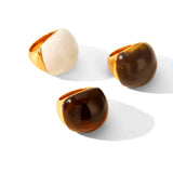 Chunky Resin Dome Statement Ring