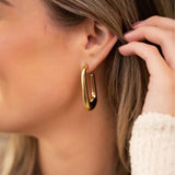 Exaggerated Hollow U-Shape Large Hoops