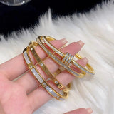 Gold-Plated Statement Bangle