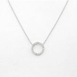 Crystal Circle Pendant Necklace Collection