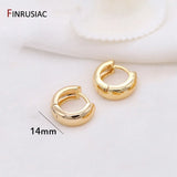 Gold-Plated Round Hoop Earrings