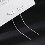 Black Tassel Drop Earrings
