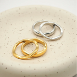 Ripple Stackable Band Ring