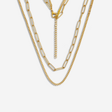 Tatum Layered Paperclip Necklace