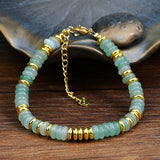 Mixed Gemstone Handmade Chain Bracelet