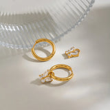 Butterfly Cubic Zirconia Pendant Earrings