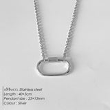 Oval Turnbuckle Choker Necklace