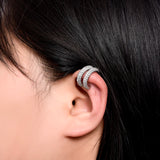 Celestia Pavé Ear Cuff – No Piercing Sparkle Hoop