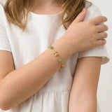 Dainty Beaded Bow Bracelet