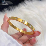 Gold-Plated Statement Bangle