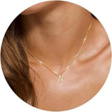 Initial Letter Pendant Necklace